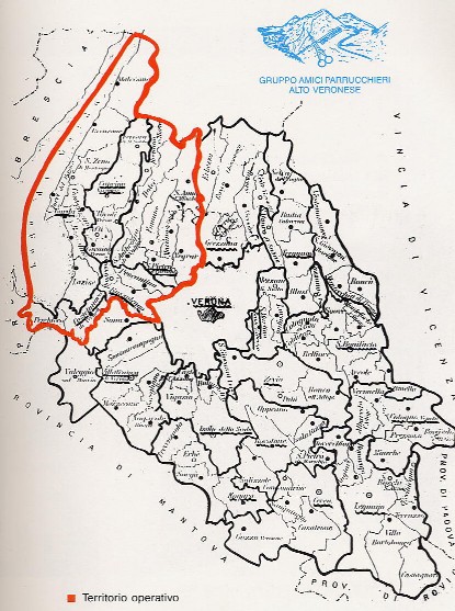 Mappa del territorio operativo